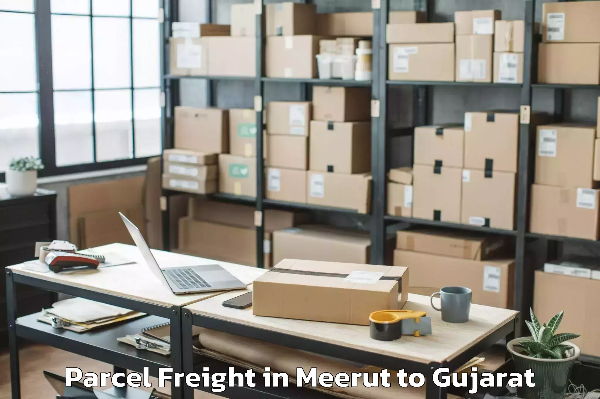 Easy Meerut to Sidhpur Parcel Freight Booking